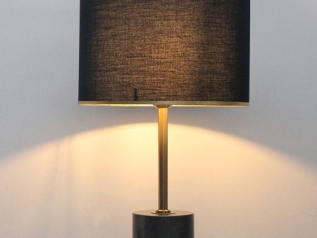 Antique Dark Finish Metal Table Lamp With Marble Base Design Online