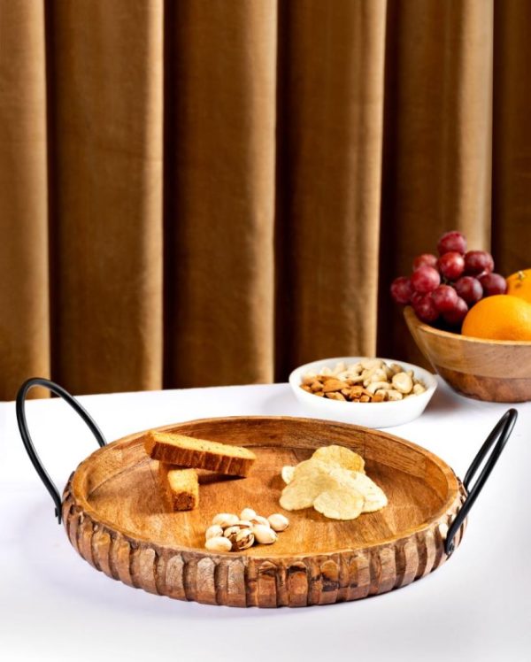 Rustic Design Arch Wooden Tray For Discount