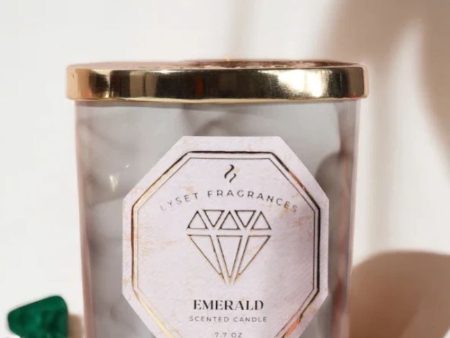 Emerald Glass Jar Scented Candle | 7.6 x 10.2 cm   3 x 4 inches Online Hot Sale