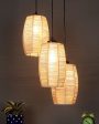 Bamboo Round Dholak Cluster Hanging Lamp Sale