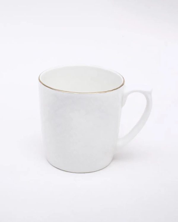 Embose Gold Line Bone China Tea Cups | 175 ml | Set of 6 Discount