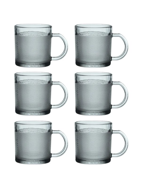 Dotted Shaped Tea Coffee Cups | 175ml | Set of 6 For Cheap