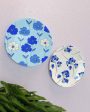 Beautiful Floral Design Ceramic Decorative Wall Plates | Set of 2 Hot on Sale