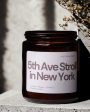 Ave Stroll in New York Glass Jar Scented Candle | 8.89 x 7.62 cm   3.5 x 3 inches Cheap