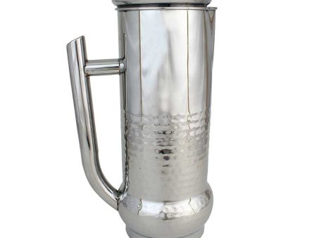 Groove Jug Silver Crystal Beverageware | 4 x 11 inches | 1.5L Cheap