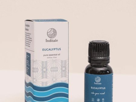 Inditale Eucalyptus Essential Oil (15ml) | Plant-Based Crisp Aroma for Breathing Ease & Freshness Discount