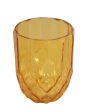 Orange Cut Glass Candle Holder | 4 x 4 inches For Discount