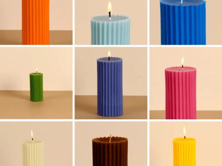 Scented Tall Pillar Candle | 5 x 13 cm   2 x 5.1 inches For Sale