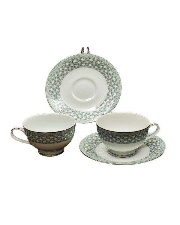 Valera Porcelain Tea Cup & Saucer Set | Set of 6 on Sale