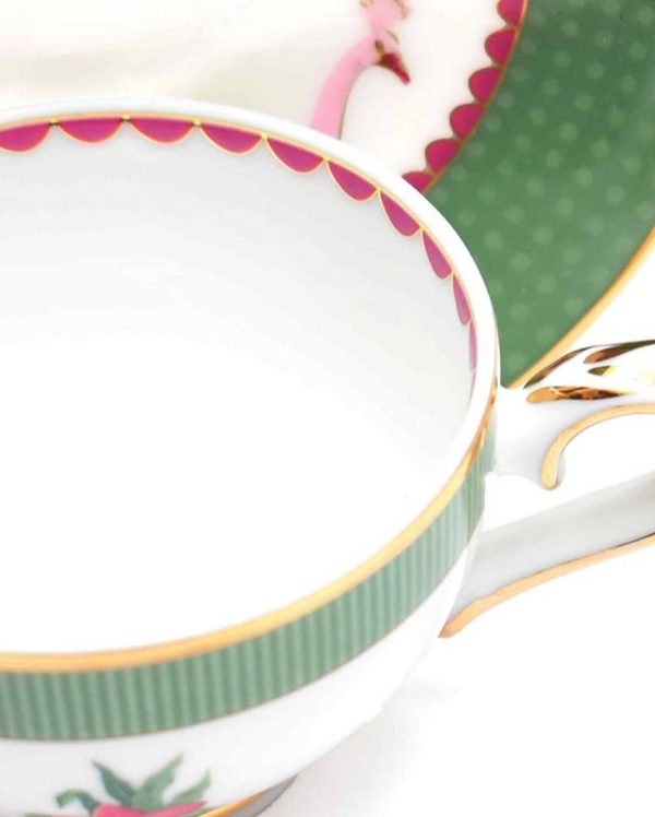 Mayura Macchiatto Porcelain Tea Cup & Saucer | Set of 12 | 60 ml Cheap