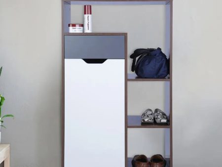 Unique Design Wooden Shoe Rack | 28 x 16 x 47 inches For Sale