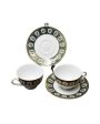 Chinar Porcelain Tea Cup & Saucer | Set of 12 For Sale