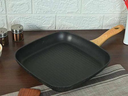 Cheris Non Stick Aluminium Grillpan | Safe For All Cooktops Online Sale