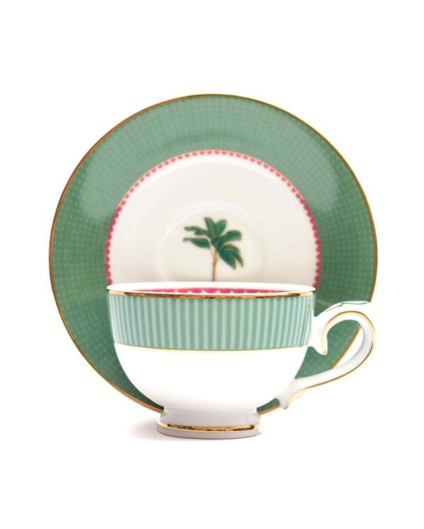 Mayura Porcelain Tea Cup & Saucer Set | Set of 12 | 60 ml on Sale