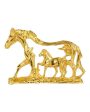 Horse Figure Aluminium Table Décor | Gold | 12 x 8 inches Fashion