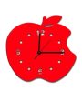 Time in Bloom Apple Shaped Wall Clock Online now