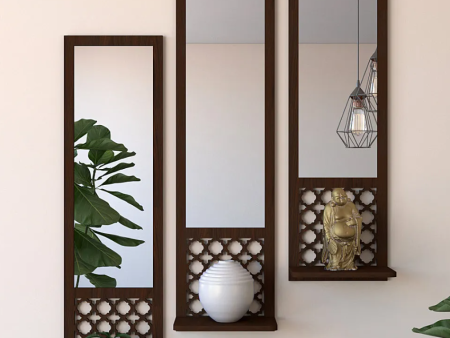 Designer Morrocan Long Wall Mirror | Set of 3 | 10 x 36 inches Online now