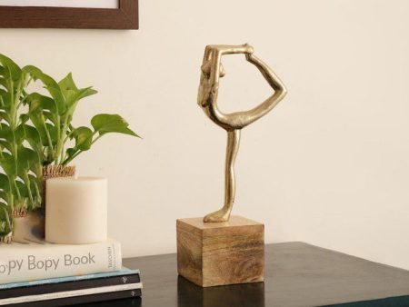 Balanced Blythe Yoga Lady Gold Figurine | 6 x 4 x 12 inches Hot on Sale