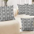 Black & Grey Printed Heavy Twill Polyester Cushion Covers | Set of 5 Fashion