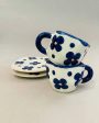 Floral Design Ceramic Cup & Saucer Fashion