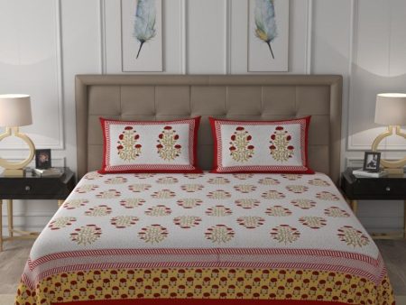 Exquisite Design Block Print Cotton Bedding Set | King Size | 90 x 106 inches Cheap