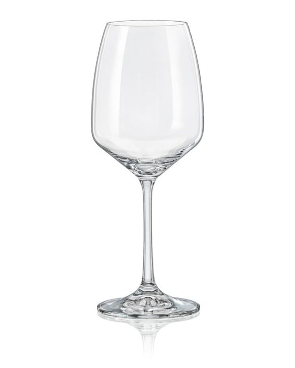 Giselle Wine Glass Clear Bohemia Crystal Drinkware | Set of 6 | 2 x 9 inches | 455ml Online