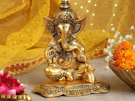 Lord Ganesha Idol Metal Showpiece For Cheap