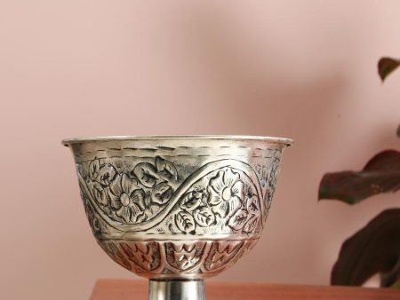 Azrou Silver Finish Bowl | 6 Inches | 1.5 L Fashion