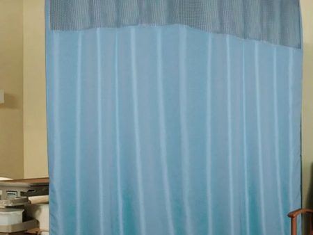 Criss-Cross Room & Clinic Partition Polyester Curtains With 20 Metal Eyelets | 10 X 7 Ft Cheap