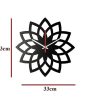 Floral Silhouette Wooden Wall Clock Sale