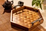 Mosaic Pattern Wooden Tray Discount