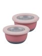 Andres Steel Bowl Lunch With Airtight Lid | Pack of 2 | 400 ML Hot on Sale