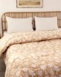 Beige Genda Phool Cotton Comforter | Double Size | 90 x 108 inches For Cheap