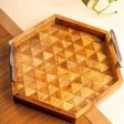 Mosaic Pattern Wooden Tray Discount