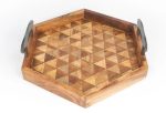 Mosaic Pattern Wooden Tray Discount