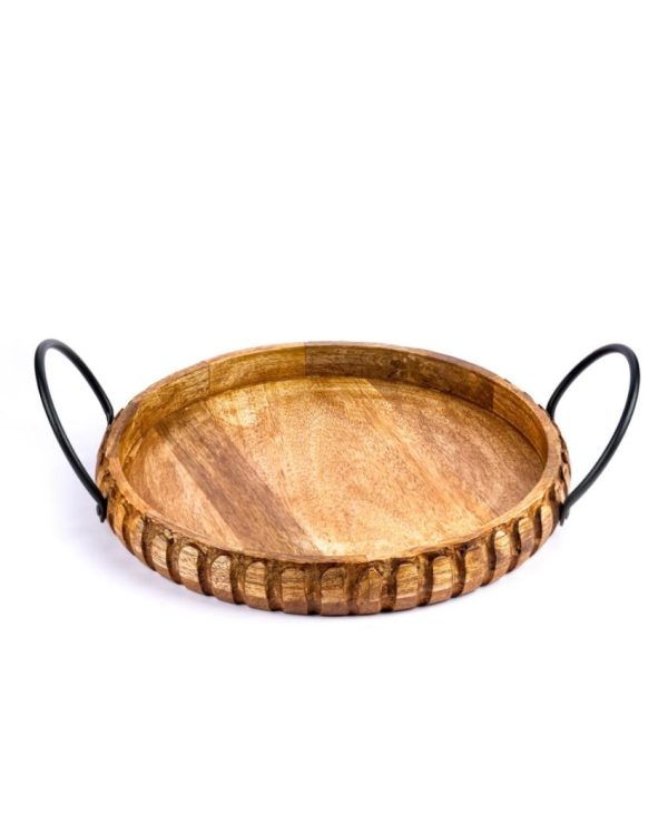 Rustic Design Arch Wooden Tray For Discount