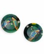 Beautiful Peacock Scenery Ceramic Wall Hanging Plates | Set of 2 Fashion