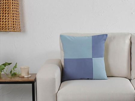 Bhumiti Blue Cotton Cushion Cover | 16 X 16 Inches Fashion