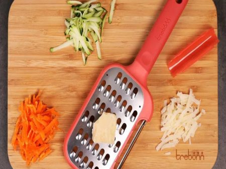 2-in-1 Peeler & Grater Japanese Stainless Steel with Silicone Grip | 3.3 x 10 inches Supply