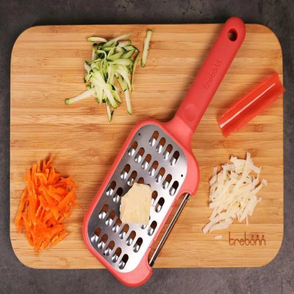 2-in-1 Peeler & Grater Japanese Stainless Steel with Silicone Grip | 3.3 x 10 inches Supply