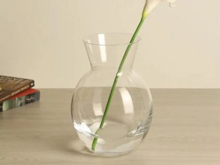 Bohemia Clear Crystal Decorative Vase | 4 x 9 inches | 220ml For Cheap