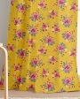 Blooms Printed Polyester Semi Sheer Curtains | Set Of 2 Cheap