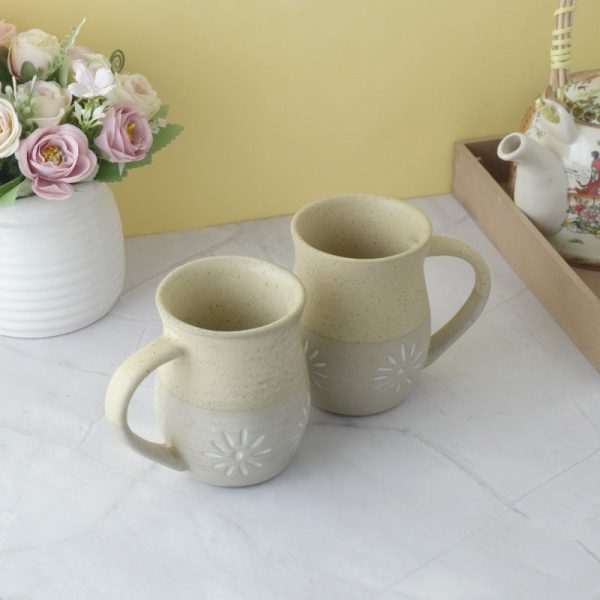 Beige Suffolk Ceramic Mugs | Set of 2 Online