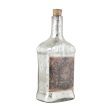 Antique Glass Legacy Square Decorative Bottle | 4 x 4 x 9 inches For Cheap