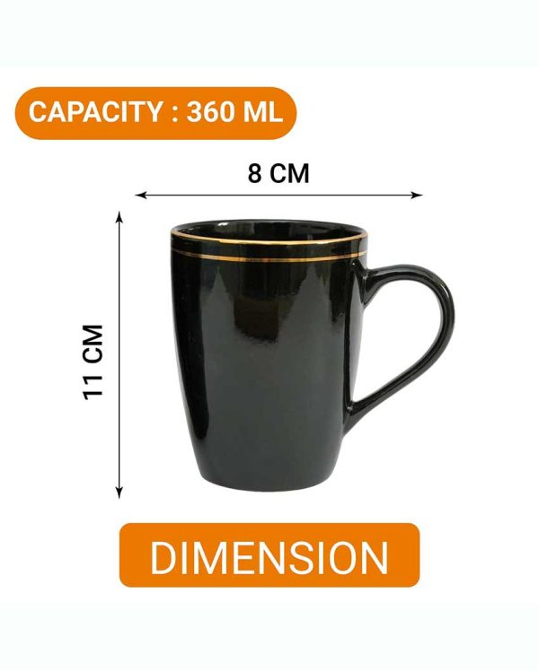 Blue Ceramic Coffee Mug | 360 ml on Sale