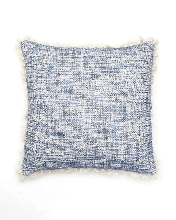 Arabian Sea Blue Cotton Cushion Cover | 16 X 16 inches Online now