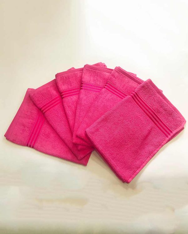 Soft & Absorbable Cotton Hand Towels | Set Of 6 | 16 X 24 inches | 475 GSM Cheap