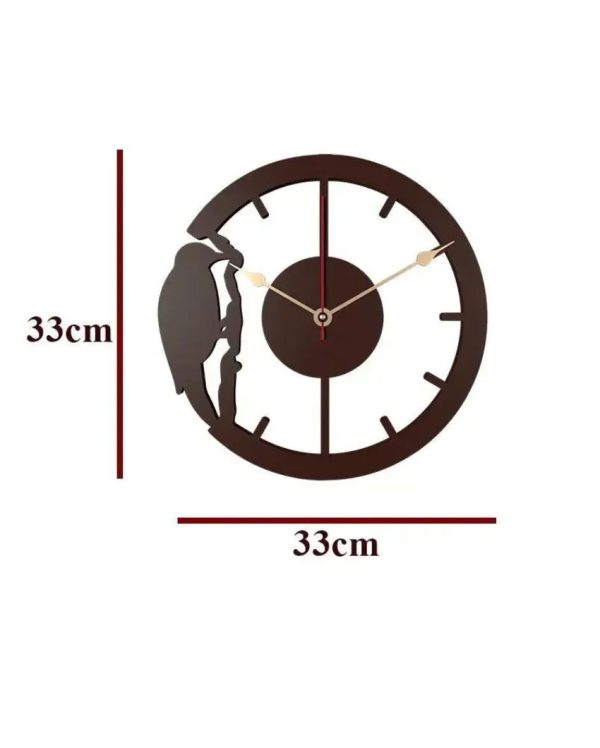 Artistic Woodpecker Decorative Wall Clock For Discount