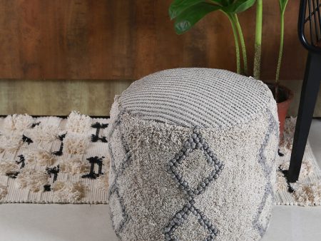 Cylindrical Ottoman Cotton Pouf Online Hot Sale