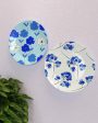 Beautiful Floral Design Ceramic Decorative Wall Plates | Set of 2 Hot on Sale